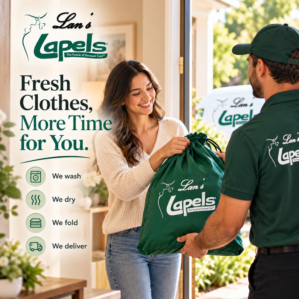 Fresh clothes are nice. Having your time back is even better. 💚