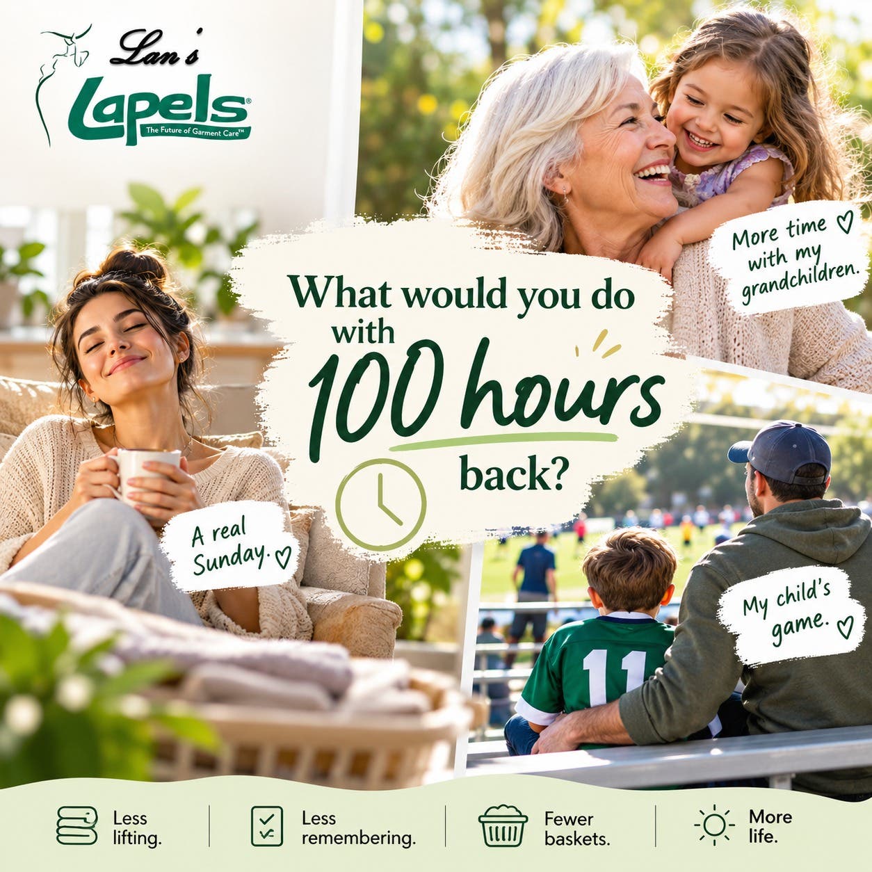 What would you do with 100 hours back? 💚
