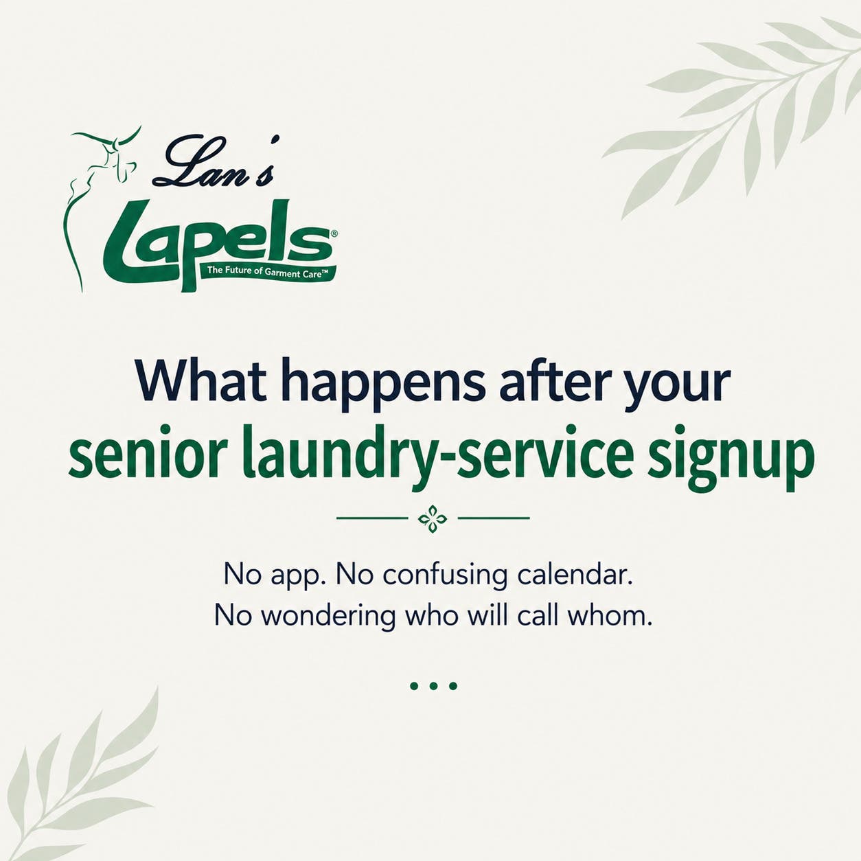 For seniors and their families, getting laundry help should feel simple not complicated. 💚