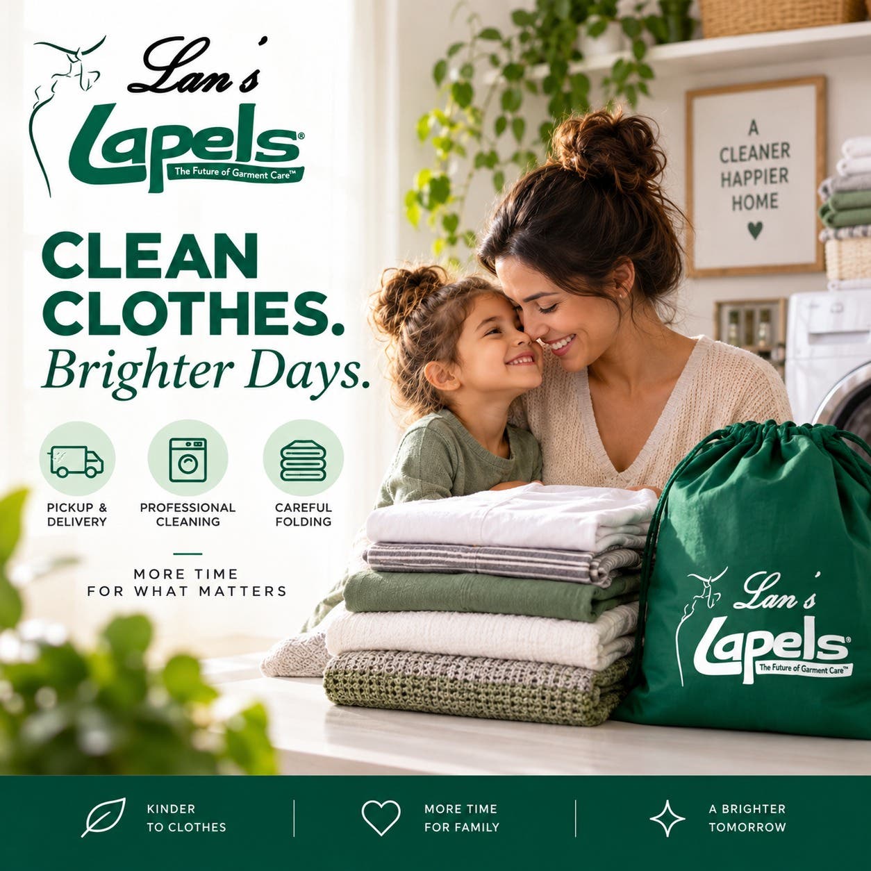 Clean clothes can make the whole day feel a little easier. 💚