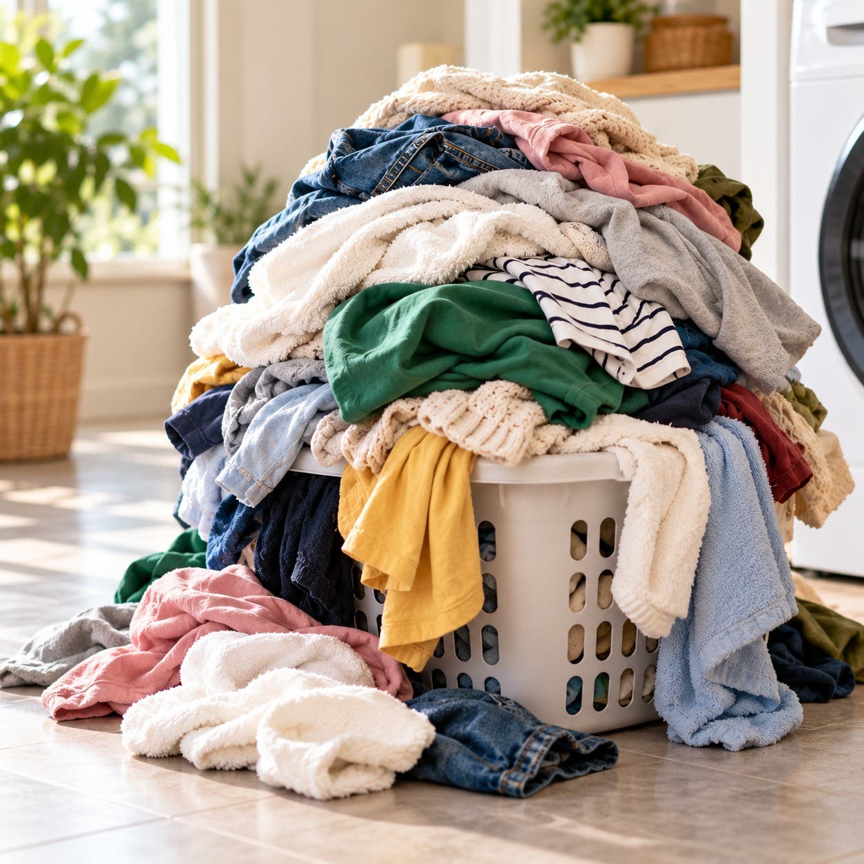 That laundry pile always seems to grow faster than our free time. π