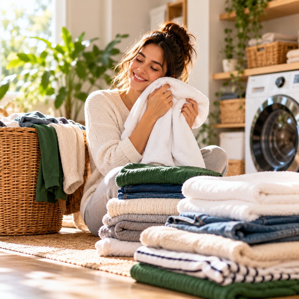 There’s just something about freshly cleaned clothes. 🤍
