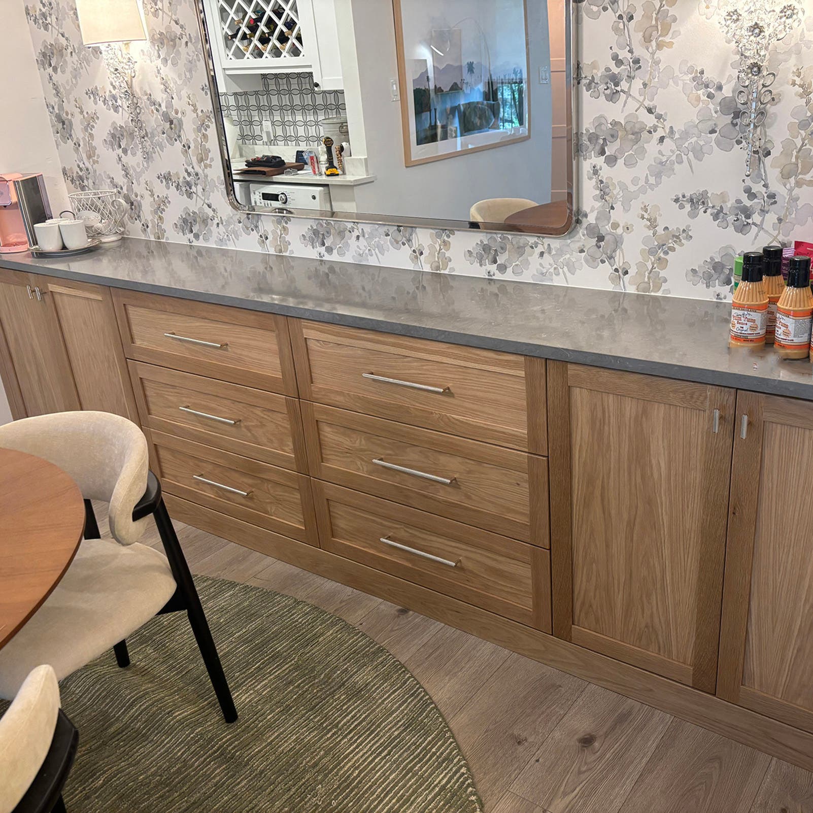 Custom White Oak Shaker Credenza Upgrade in Largo, FL