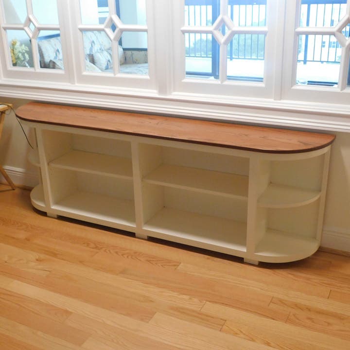 Custom Under‑Window Seat Bookcase Adds Style and Storage in Largo
