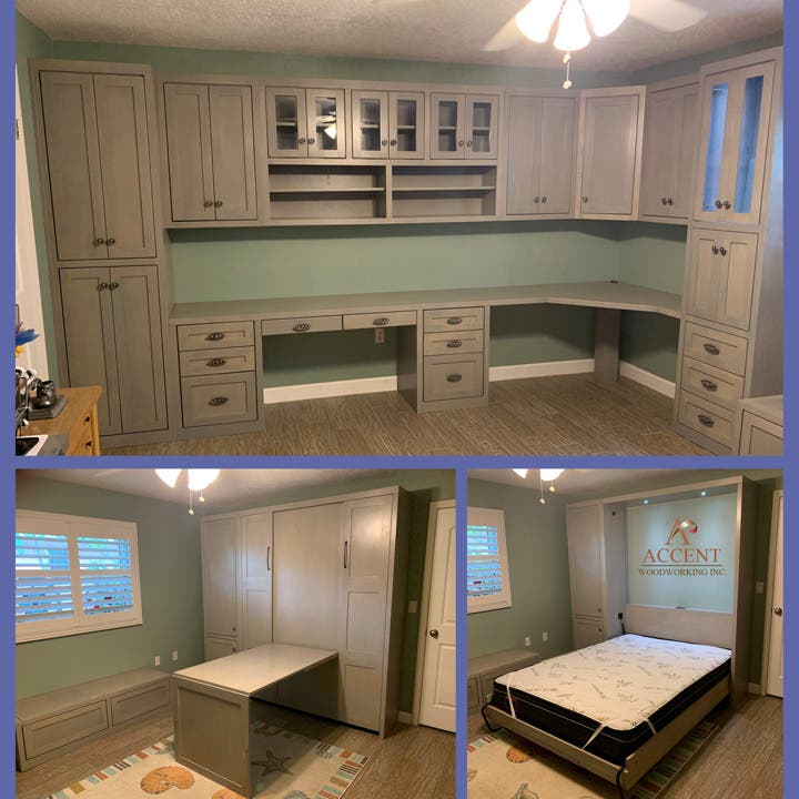 Custom Shaker Multi‑Functional Home Office & Murphy Bed