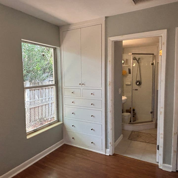 Custom Built‑In Wardrobe Closet in Greek Villa