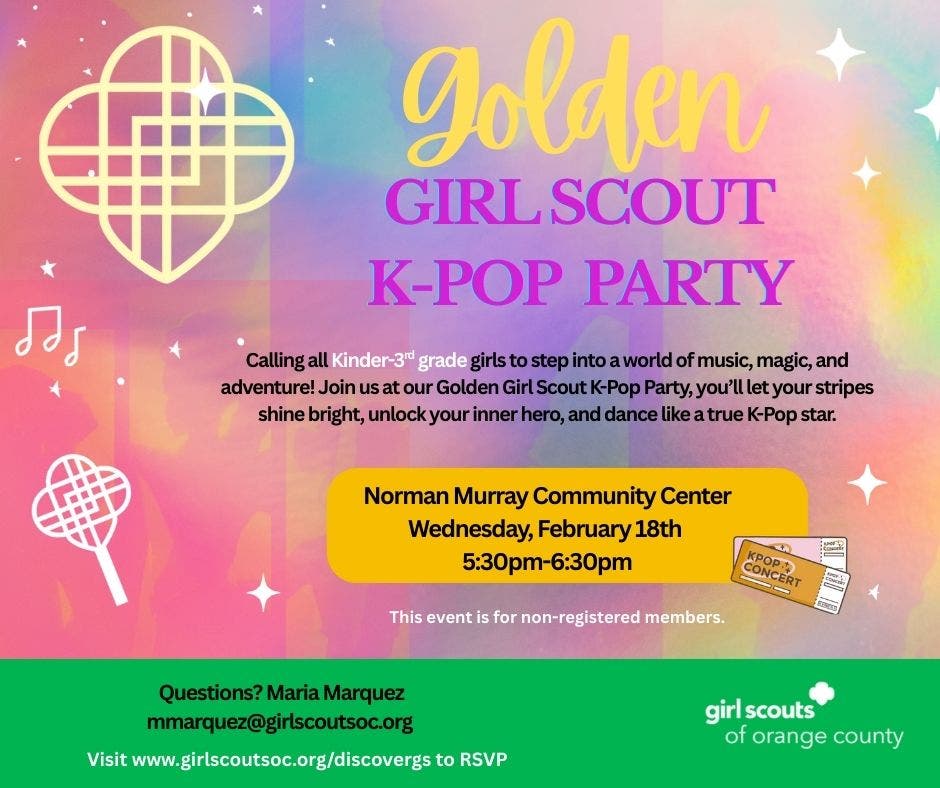 Golden Girl Scout K-Pop Party!