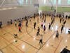 Techny Prairie Activity Center in Northbrook features two spacious group class studios, a 6,000-square-foot fitness center, an elevated indoor track with nature views, and open gym times for basketball, pickleball and volleyball