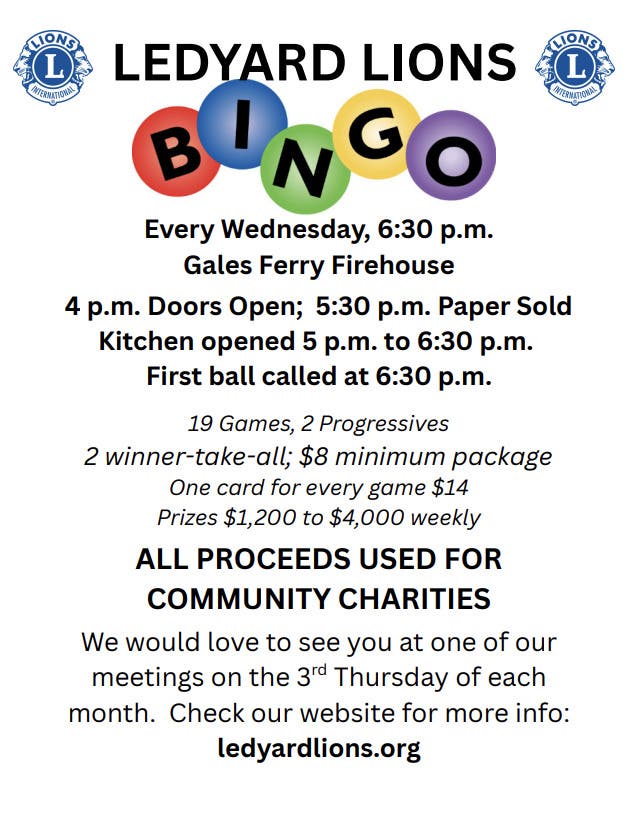 Ledyard Lions Bingo