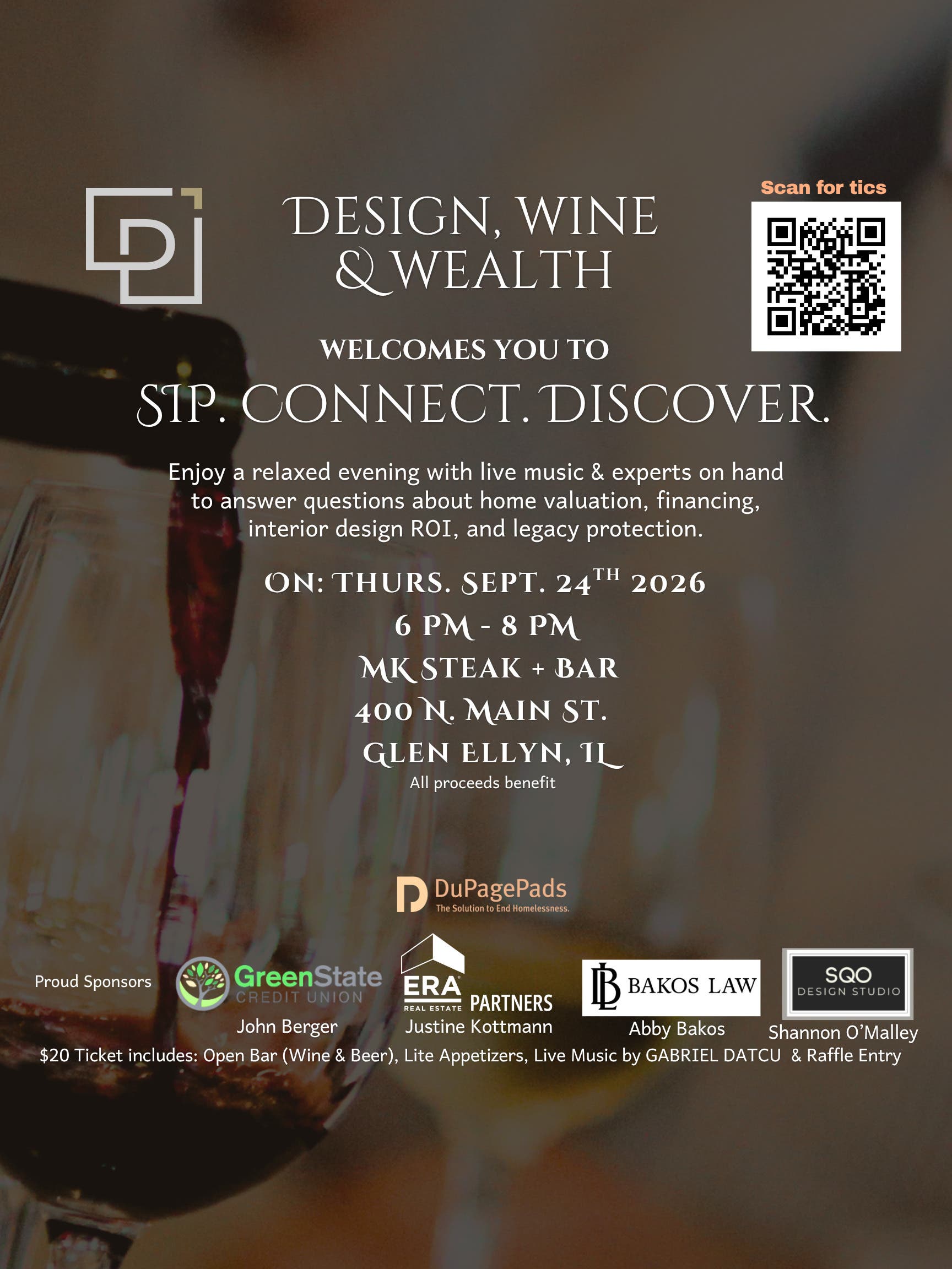 Design, Wine & Wealth: Sip, Connect, Discover
