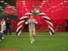 Jason Cozzi from Bridgewater-Raritan High School takes a victory lap. He will be attending UMass Amherst in the fall.