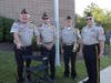 Veterans from Bremen VFW Post 2791 raised the US and Blue Ribbon flags to start the school year.  
