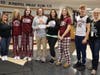 CJB Staff and Student Council Senior Ambassadors with representatives from Navarro Farm.  
