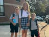 SMS Students arriving for the first day of school.  