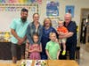 SMS families and their grandparents celebrating Grandparents Day.