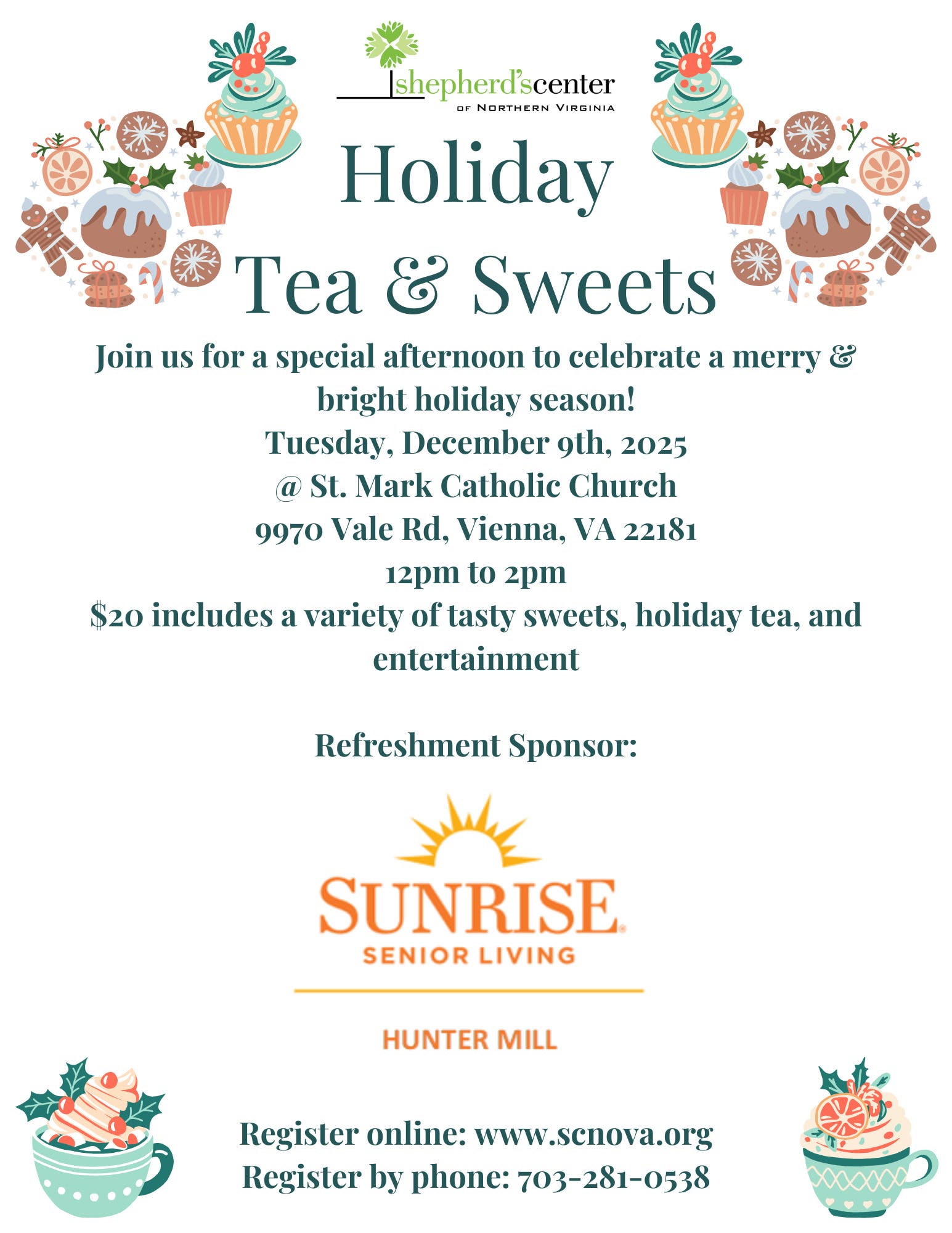 SCNOVA Holiday Tea & Sweets Celebration