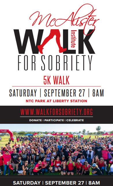 McAlister Institute’s 13th Annual 5K Walk for Sobriety