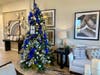 Dallas Cowboys-themed tree on display at Trinity Falls Tour of Trees
