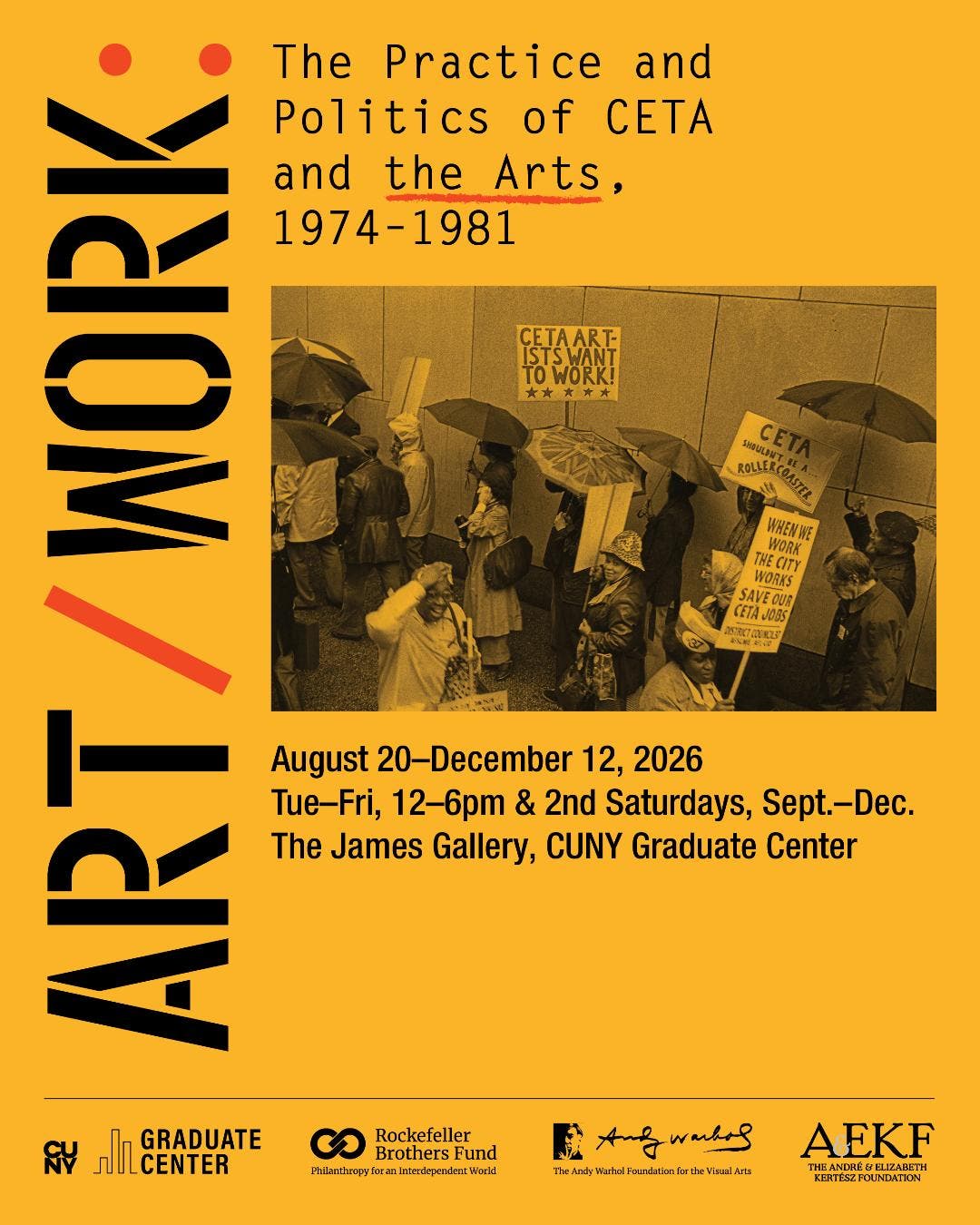 ART/WORK: The Practice and Politics of CETA and the Arts, 1974–1981