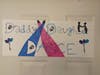 Zoey Mutnansky's family created signs for the special quarantine daddy-daughter dance.