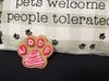 The bakery allows pets to accompany owners into the store.