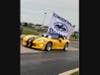 The cars in attendance proudly carried the Cougar flag.