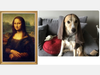 Anna Marsh recreates Leonardo da Vinci's "Mona Lisa."
