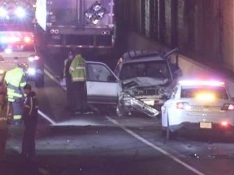 The woman was transported by ambulance to a local hospital where she succumbed to her injuries.