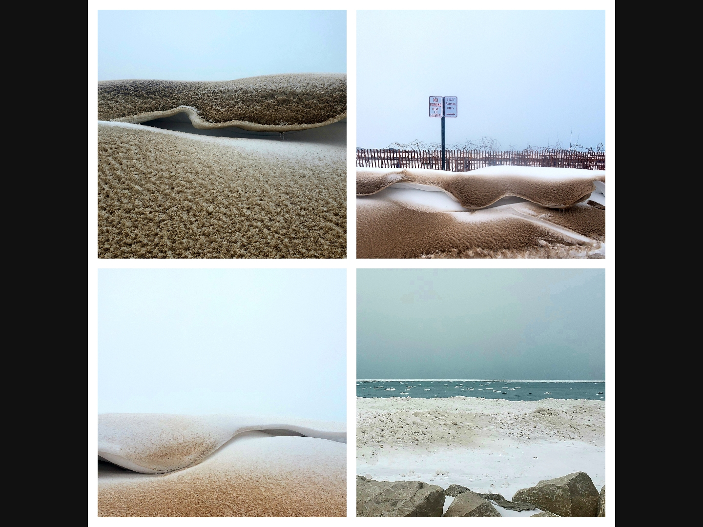 Reader Larry Lundy submitted these photos he took of some unique formations at Dempster Beach in Evanston. 