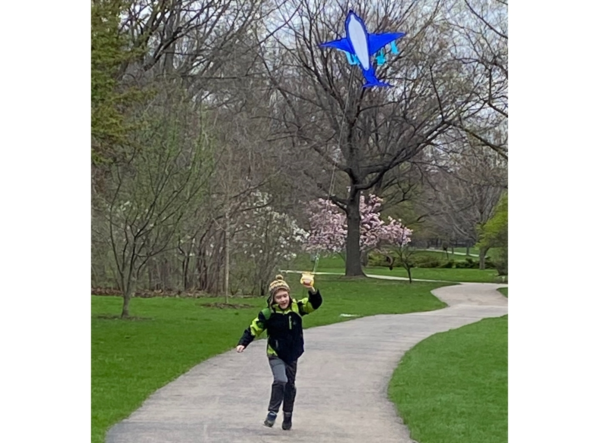 Reader Mark Andersen submitted this photo he took of his nephew, Layne, flying a kite at Mount St Mary’s Park in St Charles.