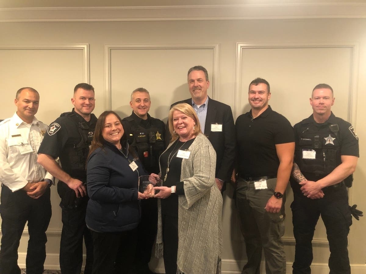 Glenview first responders were honored as "Business of the Year."
