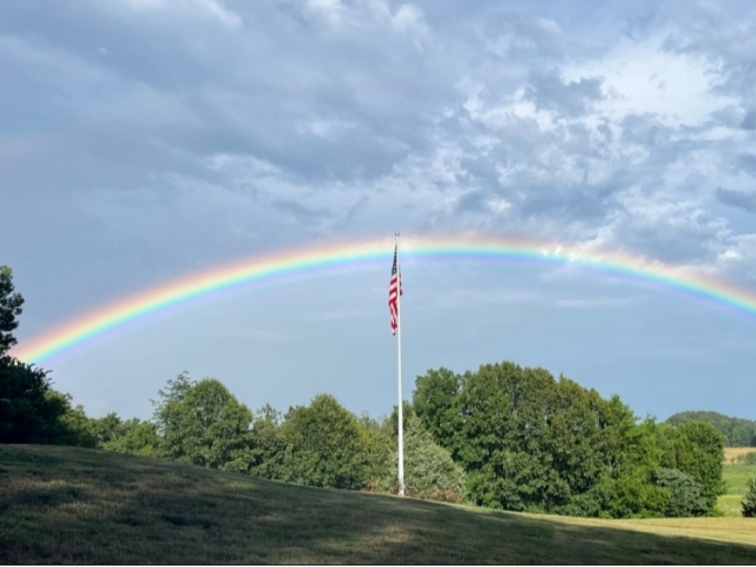 Maryan K submitted this photo she took of a pretty rainbow while vacationing in Anna. 