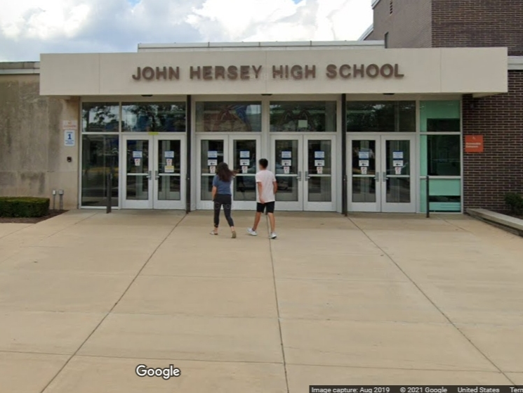 The graduation rate at John Hersey High School is 95 percent. 