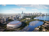 The Chicago Bears released artist renderings of what a new stadium would look like alongside the Museum Campus. 