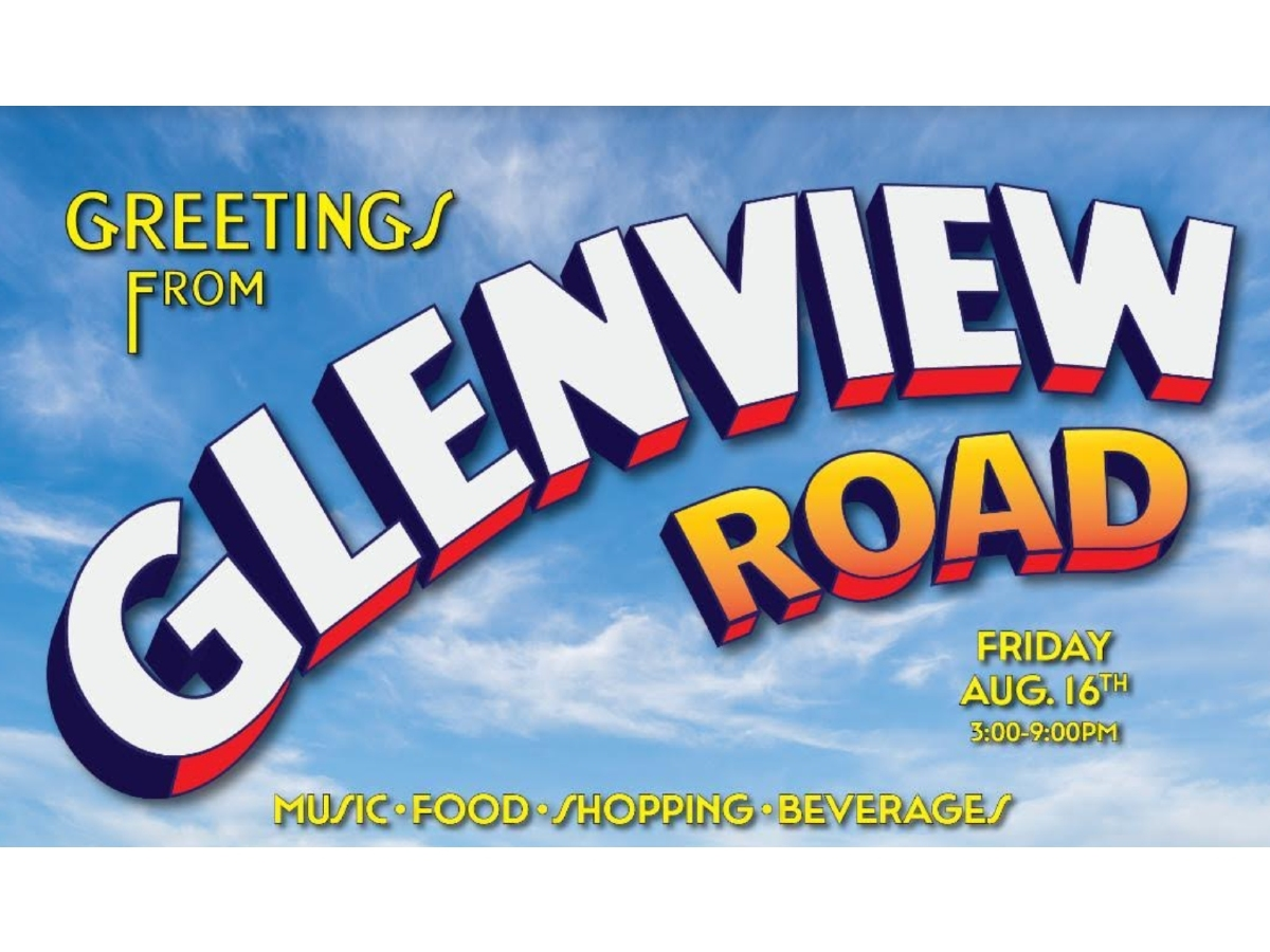 The event is scheduled for 3 p.m. to 9 p.m. Friday, Aug. 16, in downtown Glenview, along Glenview Road. 