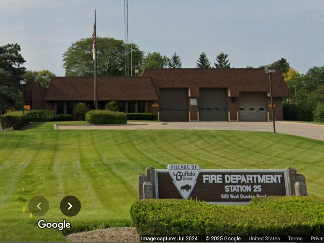 Fire Station 25, located at 505 W. Dundee Road, was built in 1975. 