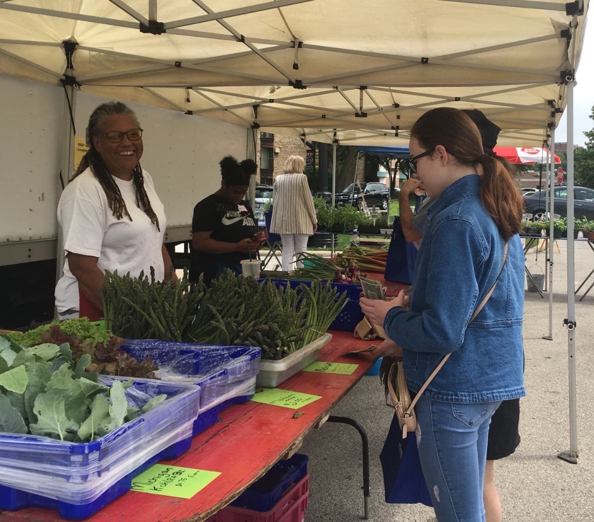 Northbrook Park District Day on June 25 at the Northbrook Farmers Market will feature games, music, swag and fun. Shown here is vendor Skibbe Farms, who will be back this year. 