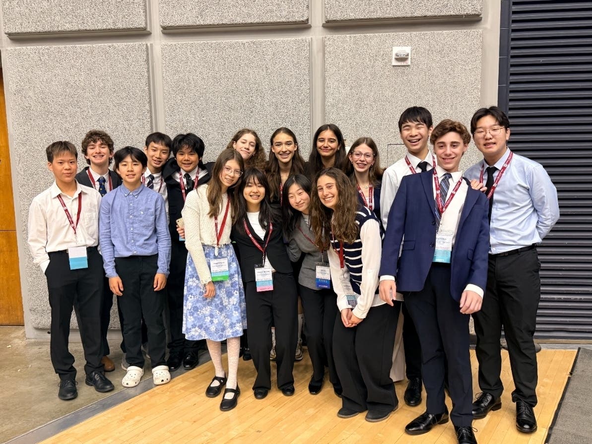 The Wood Oaks Junior High School students received 15 gold awards and one silver award.