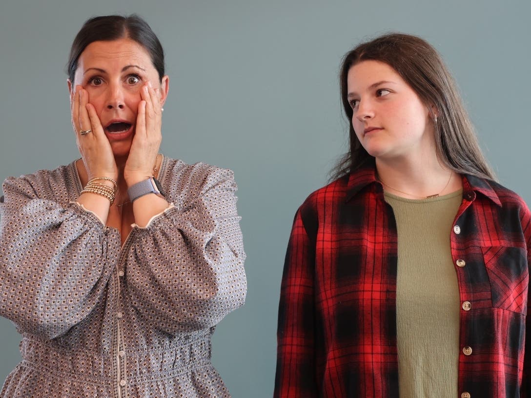 Presented by Northbrook Community Theatre, “Freaky Friday: A New Musical” features Betsy Kivetz as Katherine Blake (left) and Roni Margolis as her daughter Ellie on May 15-17 at the Northbrook Community Center/Northbrook Park District