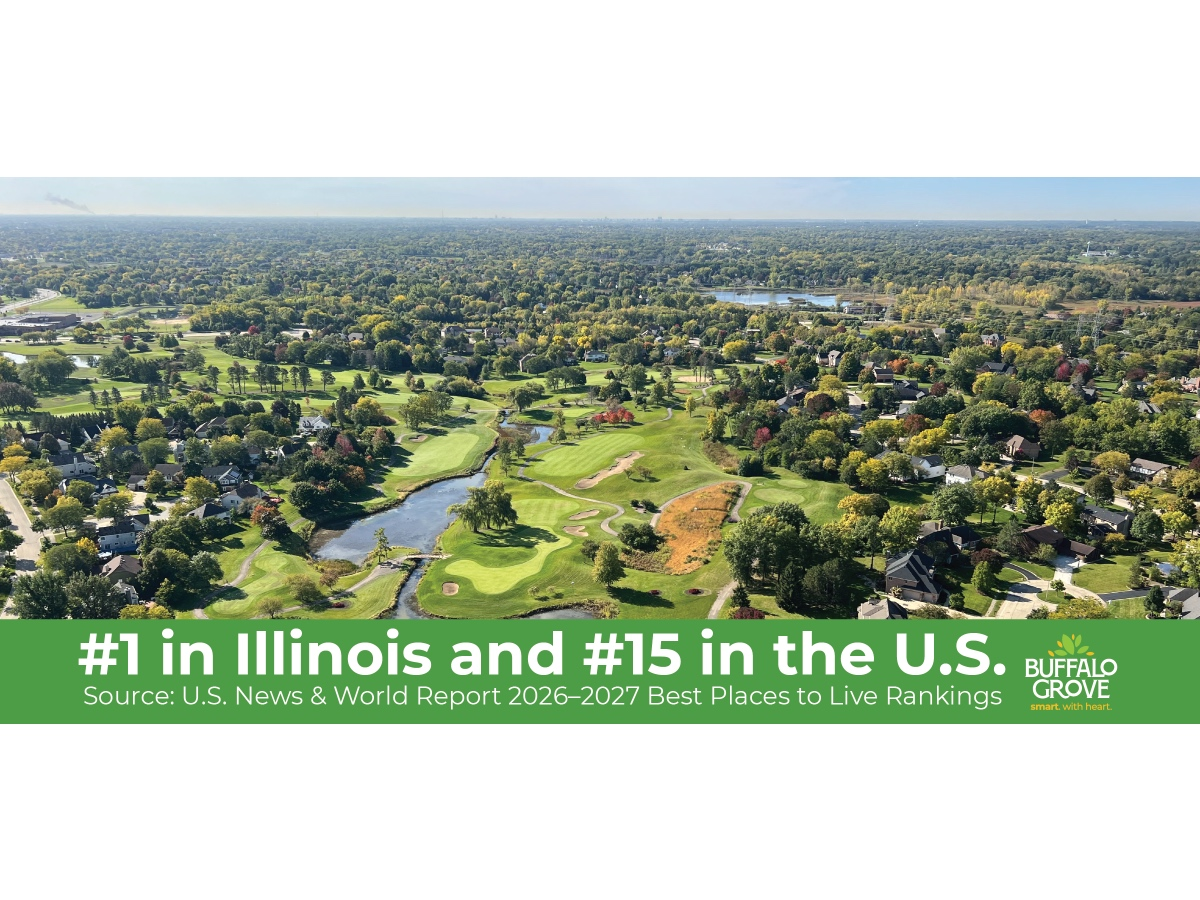 Village officials said Buffalo Grove’s schools, neighborhoods, parks, libraries, trails and open space helped drive the recognition.