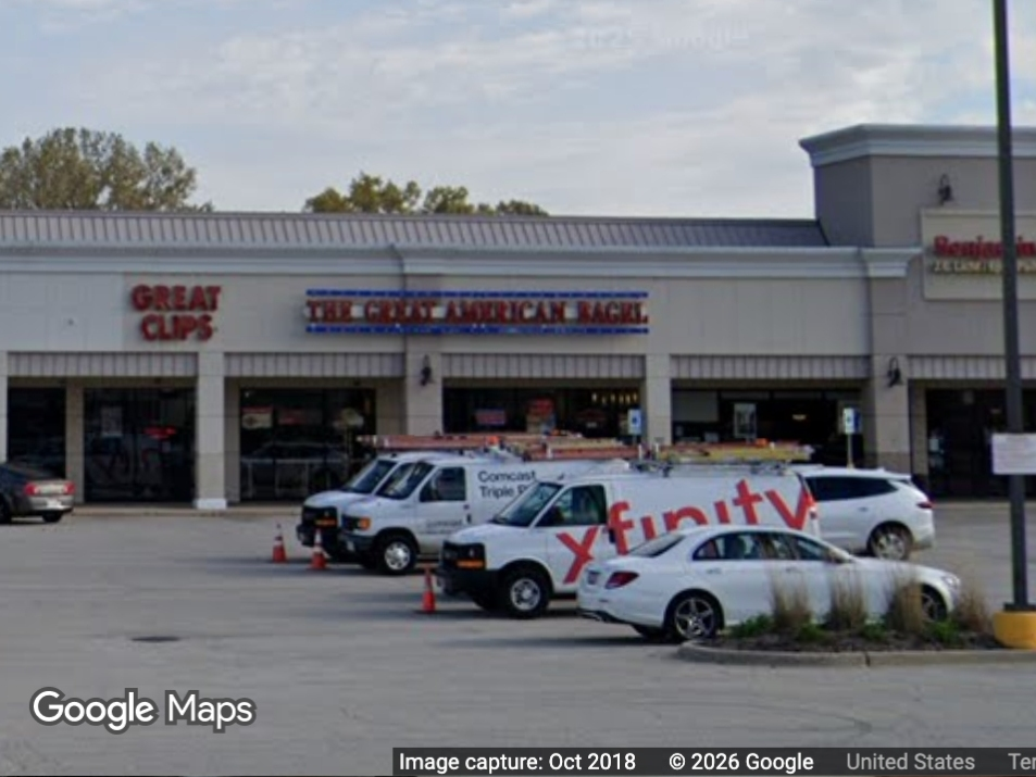 The incident occurred at a strip mall in the 3200 block of Kirchoff Road in Rolling Meadows.