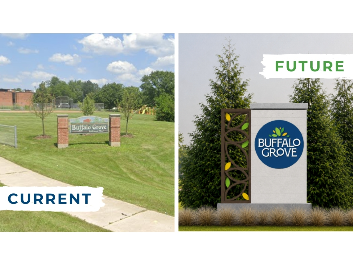 Village officials said the existing signs have reached the end of their useful life.