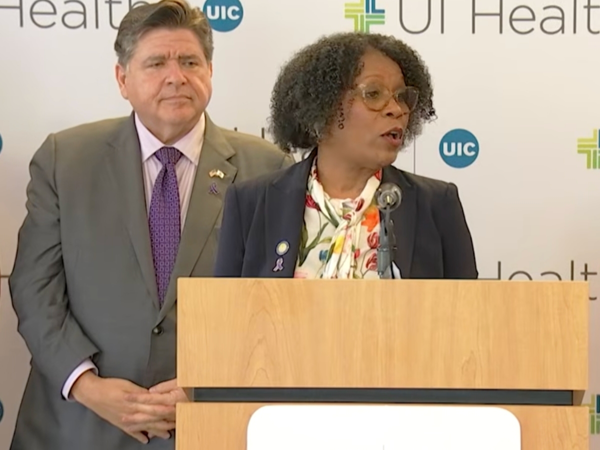 Gov. JB Pritzker and State Sen. Adriane Johnson highlighted the new law Monday during an event at UI Health's Mile Square Health Center in Chicago.