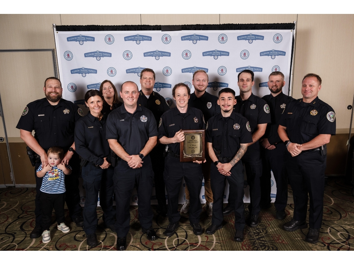 The award was presented during the Midwest Security and Police Conference hosted by the Illinois Association of Chiefs of Police.