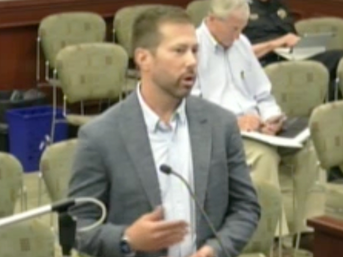Al Roth, director of government affairs for Ezee Fiber told trustees the company intends to move ahead with the Deerfield project once it completes design and permitting work.