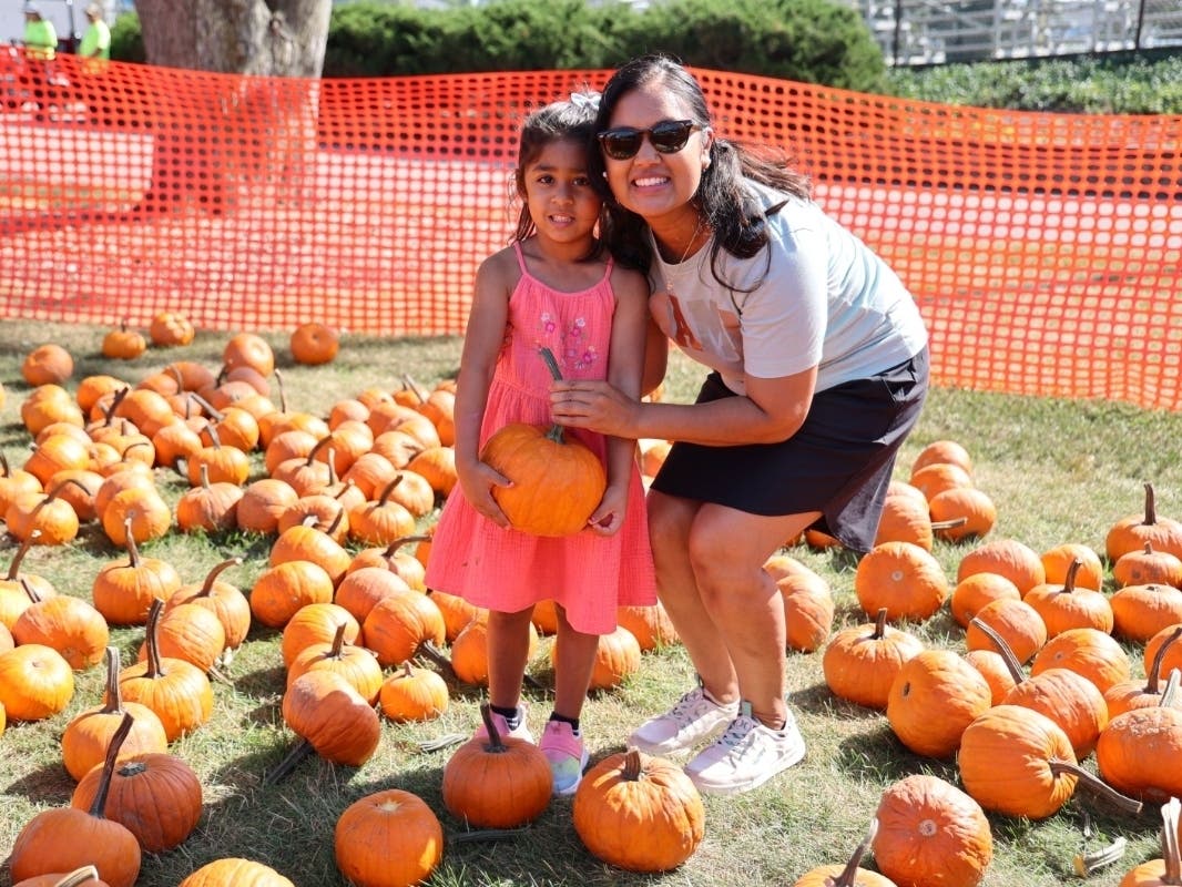 Arya Naik and her mother, Asha, are among regulars at Autumnfest, the free family festival.
