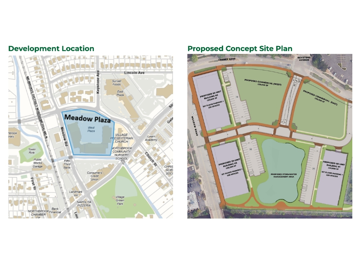 The formal application calls for 150 for-sale condominium units in three buildings, along with two parcels for future commercial redevelopment containing 5,500 square feet of building space each.