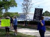 Roughly 70 protesters were present in Wayne in support of the United States Postal Service on Friday.