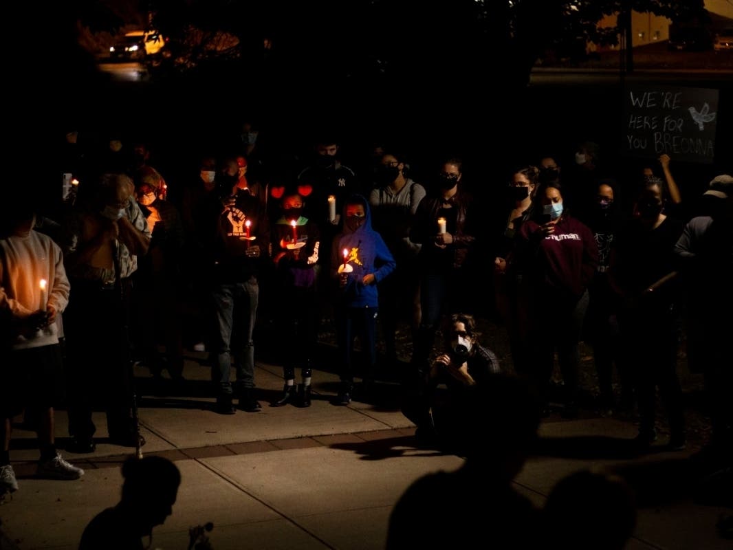 Dozens gathered in Teaneck for a candlelight vigil honoring Breonna Taylor.