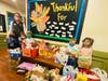 Students at Wayne's Primrose School donated to the WIN Food Pantry prior to Thanksgiving. The pantry has seen an increase in demand for food assistance since the start of the coronavirus pandemic, but a dip in donations.
